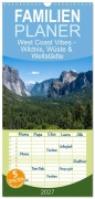 Cover-Bild zum Titel 'Familienplaner 2027 - West Coast Vibes - Wildnis, Wüste & Weltstädte mit 5 Spalten (Wandkalender, 21 x 45 cm) CALVENDO' von 'Stefan Tesmar'