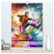 Cover-Bild zum Titel 'Rhythmus in Farben - Dynamische Hip-Hop-Tänzer (hochwertiger Premium Wandkalender 2026 DIN A2 hoch), Kunstdruck in Hochglanz' von 'Fotodesign Verena Scholze'