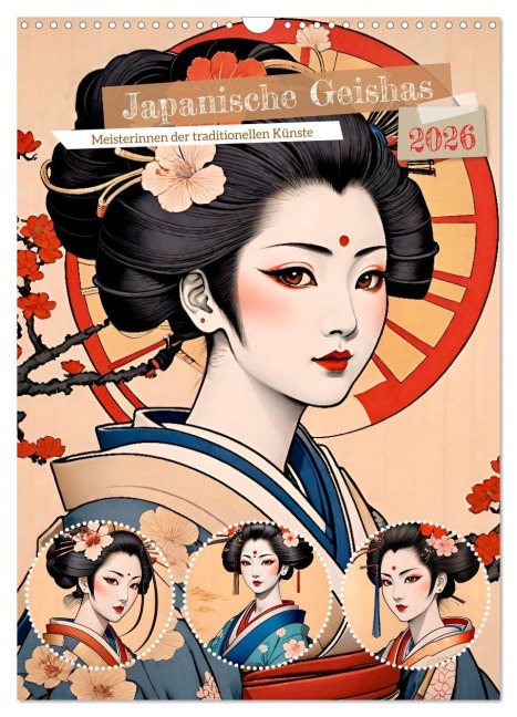 Japanische Geishas (Wandkalender 2026 DIN A3 hoch), CALVENDO Monatskalender - Steffani Lehmann