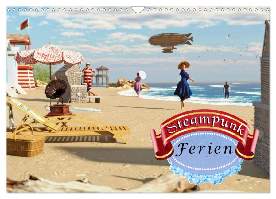 Steampunk Ferien (Wandkalender 2026 DIN A3 quer), CALVENDO Monatskalender - Karsten Schröder