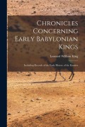 Cover-Bild zum Titel 'Chronicles Concerning Early Babylonian Kings' von 'Leonard William King'