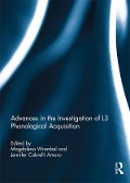 Cover-Bild zum Titel 'Advances in the Investigation of L3 Phonological Acquisition' von ''