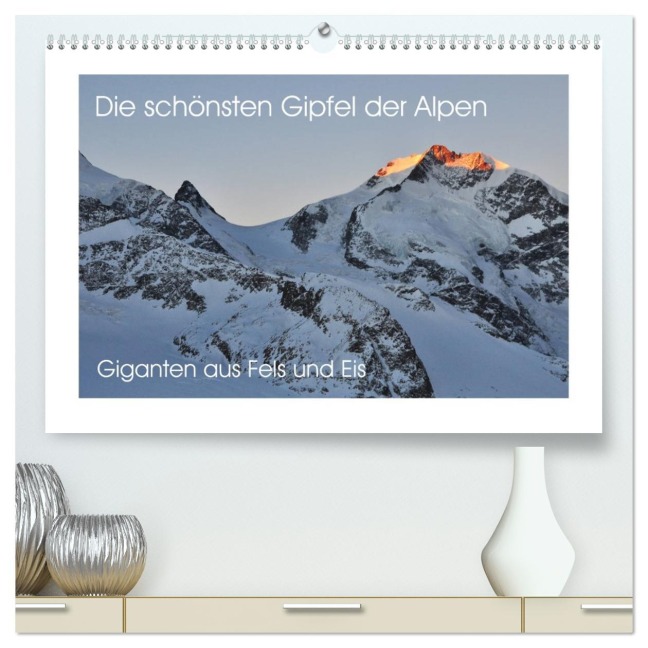 Die schönsten Gipfel der Alpen - Giganten aus Fels und Eis (hochwertiger Premium Wandkalender 2026 DIN A2 quer), Kunstdruck in Hochglanz - Markus Peceny