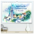 Malerische Dorfansichten in Aquarell (hochwertiger Premium Wandkalender 2024 DIN A2 quer), Kunstdruck in Hochglanz - Jitka Krause