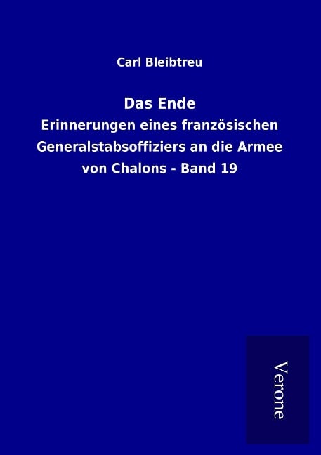 Das Ende - Carl Bleibtreu
