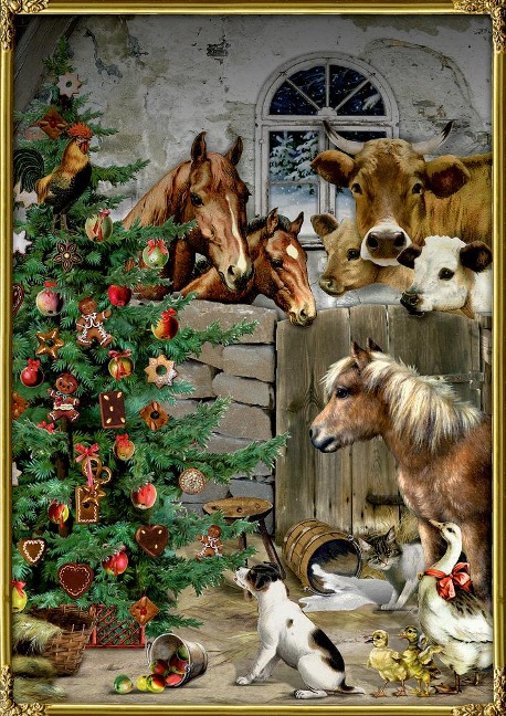 A4-Wandkalender - Weihnacht im Stall - 