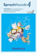 Sprachfreunde 4. Schuljahr - Ausgabe Nord (Berlin, Brandenburg, Mecklenburg-Vorpommern) - Arbeitsheft Schulausgangsschrift - Katrin Junghänel, Susanne Kelch, Andrea Knöfler