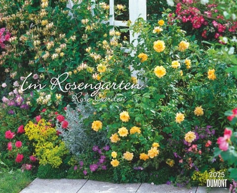 Im Rosengarten 2025 - DUMONT Garten-Kalender - Querformat 52 x 42,5 cm - Spiralbindung - 