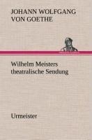 Wilhelm Meisters theatralische Sendung - Johann Wolfgang von Goethe