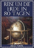 Cover-Bild zum Titel 'Jules Verne: Reise um die Erde in 80 Tagen (Illustriert & mit Karte der Reiseroute)' von 'Jules Verne'