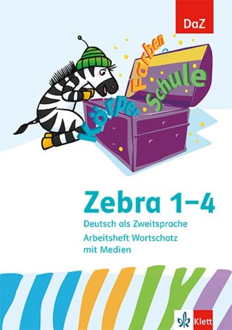 Zebra. Deutsch als Zweitsprache. Arbeitsheft Wortschatz mit Medien Klasse 1-4 - 