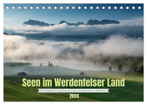 Seen im Werdenfelser Land (Tischkalender 2024 DIN A5 quer), CALVENDO Monatskalender - Andreas Müller Fotografie