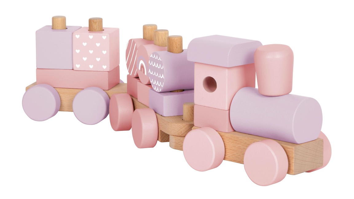 Holzzug rosa - 