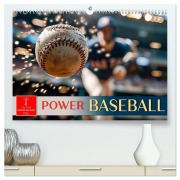 Power Baseball (hochwertiger Premium Wandkalender 2026 DIN A2 quer), Kunstdruck in Hochglanz - Peter Roder