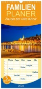 Cover-Bild zum Titel 'Familienplaner 2026 - Zauber der Côte d'Azur mit 5 Spalten (Wandkalender, 21 x 45 cm) CALVENDO' von 'Christa Kramer'