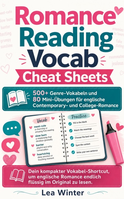 Romance Reading Vocab Cheat Sheets - Lea Winter