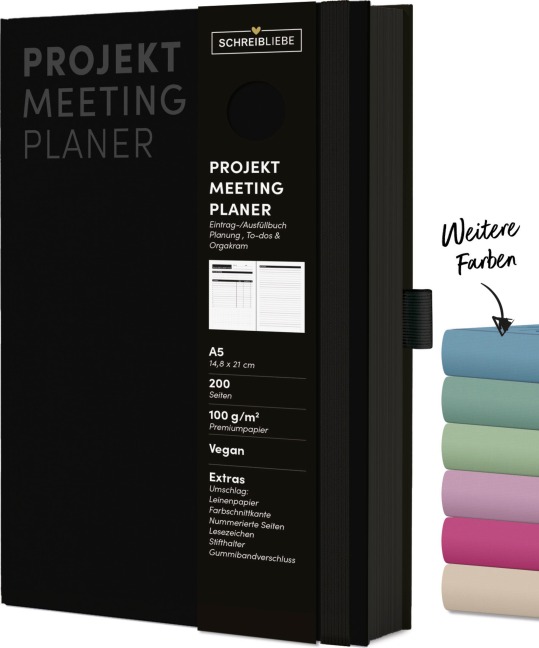 Projekt-Meeting Planer Black - 