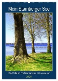 Mein Starnberger See - Die Perle im Fünfseenland im Jahresverlauf (Wandkalender 2024 DIN A2 hoch), CALVENDO Monatskalender - Michaela Schimmack