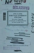 Das kleine Sabotage-Handbuch von 1944 - US Office of Strategic Services