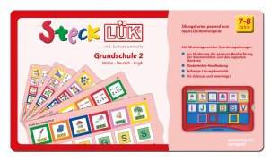 Cover-Bild zum Titel 'SteckLÜK. Grundschule mix 2 Mathe - Deutsch - Logik: Alter 7 - 8 (rot)' von ''