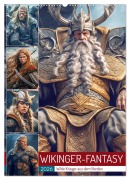 Cover-Bild zum Titel 'Wikinger-Fantasy. Wilde Krieger aus dem Norden (Wandkalender 2026 DIN A2 hoch), CALVENDO Monatskalender' von 'Rose Hurley'