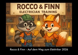 Cover-Bild zum Titel 'Rocco & Finn - Auf dem Weg zum Elektriker 2026 Fotokalender DIN A3' von 'Kevin Heber, Tobias Schmitt'
