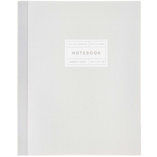 Notizbuch L, Hellgrau, 80 Seiten, 100 g/m² - 