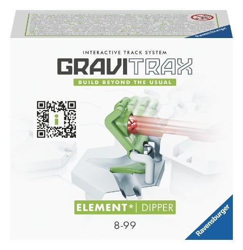 Ravensburger GraviTrax Element Dipper - Zubehör für das GraviTrax Kugelbahnsystem. Kombinierbar mit allen GraviTrax Produktlinien, Starter-Sets, Extensions & Elements, Konstruktionsspielzeug ab 8 J. - 