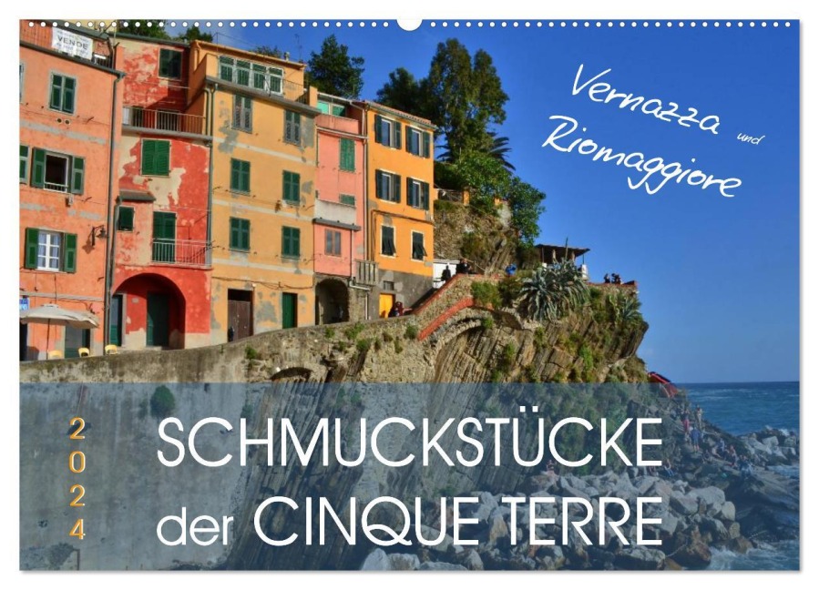 SCHMUCKSTÜCKE der CINQUE TERRE (Wandkalender 2025 DIN A2 quer), CALVENDO Monatskalender - Jutta Heußlein