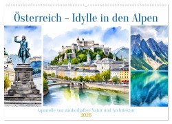 Cover-Bild zum Titel 'Österreich - Idylle in den Alpen (Wandkalender 2026 DIN A2 quer), CALVENDO Monatskalender' von 'Claudia Kleemann'