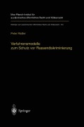 Cover-Bild zum Titel 'Verfahrensmodelle zum Schutz vor Rassendiskriminierung' von 'Peter Rädler'