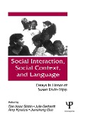 Social interaction, Social Context, and Language - 