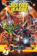 Cover-Bild zum Titel 'Justice League: Der Darkseid Krieg' von 'Geoff Johns, Dan Jurgens, Jerry Ordway, Scott Kolins, Jim Lee'