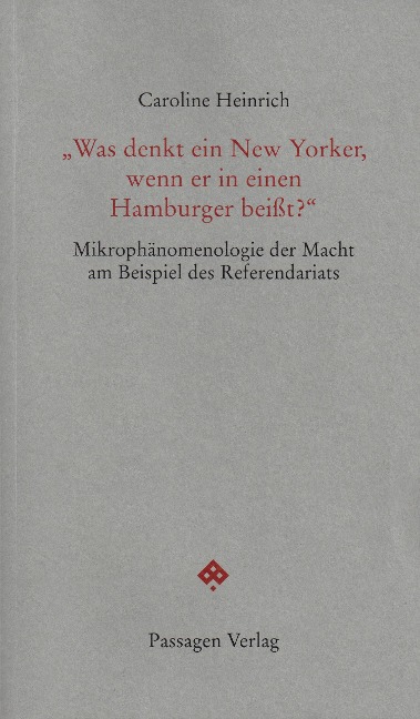 "Was denkt ein New Yorker, wenn er in einen Hamburger beißt?" - Caroline Heinrich