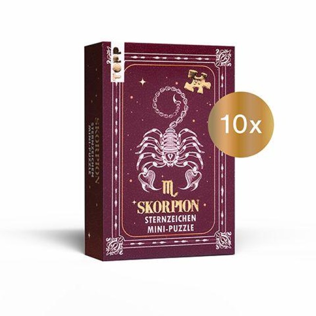 Nachfüllset: Sternzeichen Mini-Puzzle Skorpion 10 St. - 