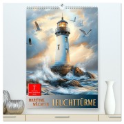Cover-Bild zum Titel 'Maritime Wächter - Leuchttürme (hochwertiger Premium Wandkalender 2026 DIN A2 hoch), Kunstdruck in Hochglanz' von 'Peter Roder'