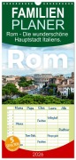 Cover-Bild zum Titel 'Familienplaner 2026 - Rom - Die wunderschöne Hauptstadt Italiens. mit 5 Spalten (Wandkalender, 21 x 45 cm) CALVENDO' von 'M. Scott'
