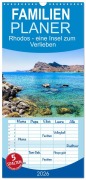 Cover-Bild zum Titel 'Familienplaner 2026 - Rhodos - eine Insel zum Verlieben mit 5 Spalten (Wandkalender, 21 x 45 cm) CALVENDO' von 'Solveig Rogalski'