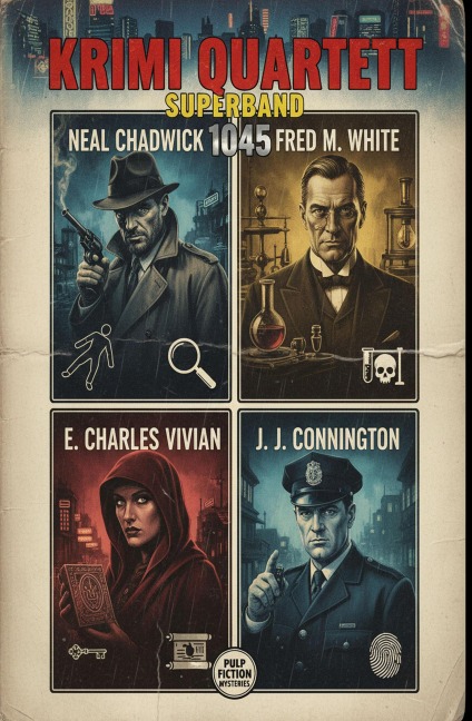 Krimi Quartett Superband 1045 - Neal Chadwick, E. Charles Vivian, J. J. Connington, Fred M. White