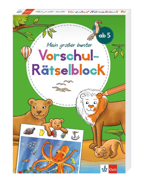 Klett Mein großer bunter Vorschul-Rätselblock - 