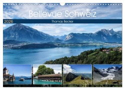 Cover-Bild zum Titel 'Bellevue Schweiz (Wandkalender 2026 DIN A3 quer), CALVENDO Monatskalender' von 'Thomas Becker'