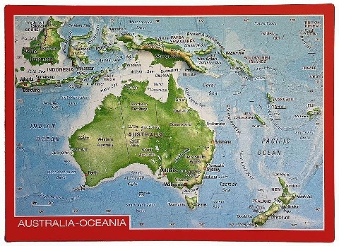 Reliefpostkarte Australien - André Markgraf, Mario Engelhardt