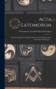 Cover-Bild zum Titel 'Acta Latomorum' von ''