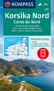 KOMPASS Wanderkarten-Set 2250 Korsika Nord, Corse du Nord, Weitwanderweg GR20 (3 Karten) 1:50.000 - 