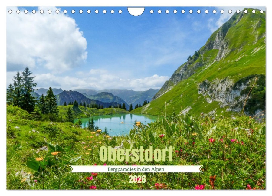 Oberstdorf - Bergparadies in den Alpen (Wandkalender 2026 DIN A4 quer), CALVENDO Monatskalender - Thorsten Kleinfeld