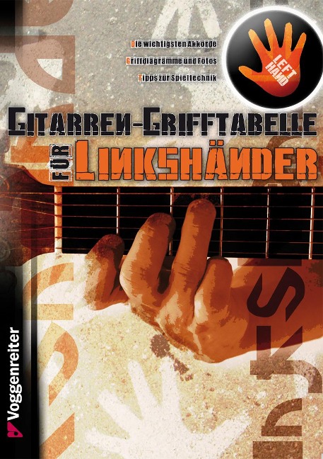 Gitarren-Grifftabelle für Linkshänder - Jeromy Bessler, Norbert Opgenoorth