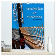 Windmühlen mit Flügel am Niederrhein (hochwertiger Premium Wandkalender 2026 DIN A2 hoch), Kunstdruck in Hochglanz - Hermann Koch