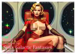 Cover-Bild zum Titel 'Retro Space Girls - Spicy Galactic Fantasies (Wandkalender 2026 DIN A3 quer), CALVENDO Monatskalender' von 'Sell Pixs:Sell'