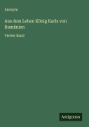 Cover-Bild zum Titel 'Aus dem Leben König Karls von Rumänien' von 'Anonym'