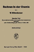 Cover-Bild zum Titel 'Rechnen in der Chemie' von 'Walter Wittenberg'